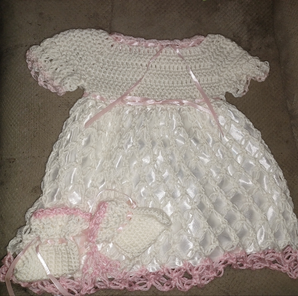 Crochet Dress and booties